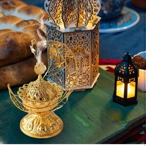 Greek Incense Burner Antique Arabic Incense Candlestick Candle Aromatherapy Yoga